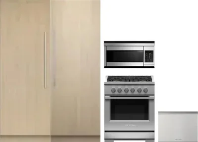 5 Piece Package Includes Refrigerator, Freezer, Range, Microwave And Dishwasher